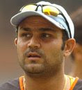 Sehwag scored fifty against England in the 5th ODI, his 33rd in ODI