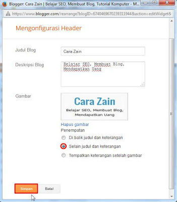 Cara Mengganti Judul Blog Dengan Gambar/Logo Di Header