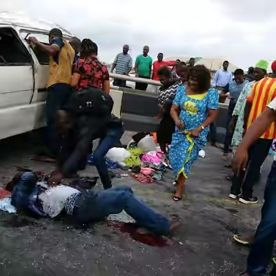 Photos: Many Injured In Multiple Accident On 3rd Mainland Bridge
