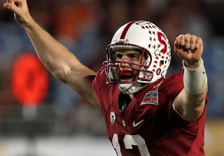 Conveniently, Andrew Luck already looks good in red and white