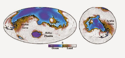 planet yang kehilangan lautannya, ocean in mars