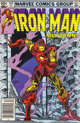 Iron Man #165, melted armour