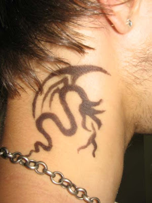 Neck tattoo