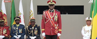 Nguema sworn in as Gabon's transitional president