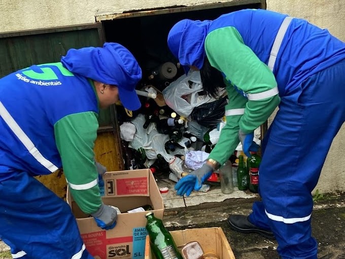 Mais de quatro toneladas de lixo reciclável são recolhidas em sete dias em Cachoeirinha