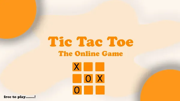 Tic Tac Toe Board : Kids Online Game