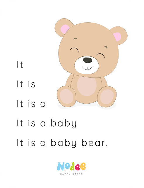Reading fluency for kids - The Bear Story