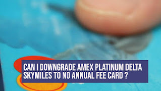 downgrade Amex Platinum Delta Skymiles to No Annual Fee Card