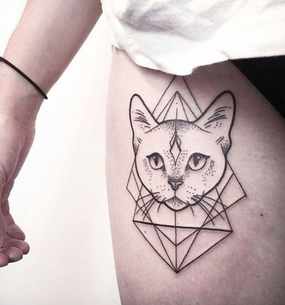 A fusão perfeita: 100 tatuagens de animais em formas geométricas para admirar