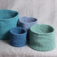 cestas a crochet