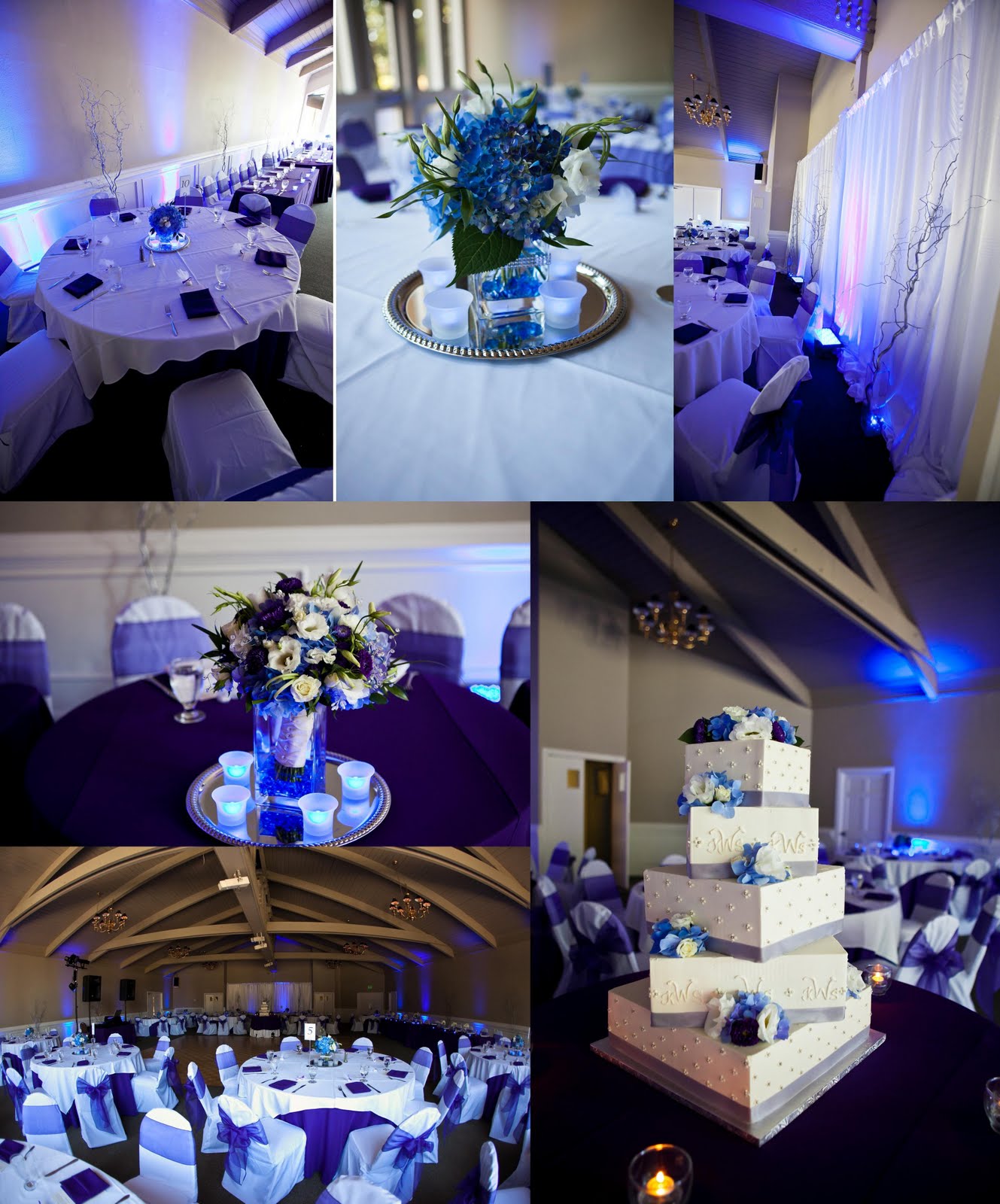 hydrangea centerpieces for disney princess wedding