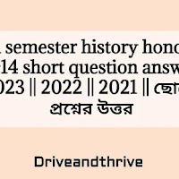 6th Semister history honours cc14 short question answer