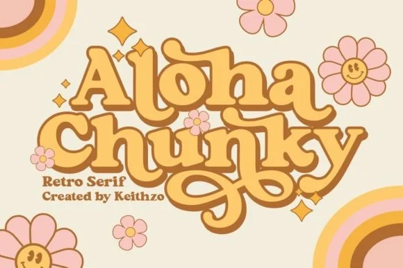 Aloha Chunky Font