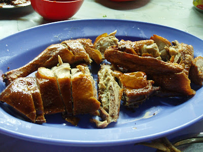 Johor Bahru, Restoran Hen Hwa, fried pipa duck