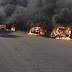 Massive Explosion Rocks Lagos, As Tanker Burns Down Countless Numbers Of Cars, Many Confirmed Dead - Eyewitness 