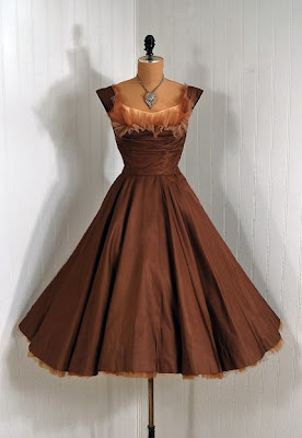Vintage Cocktail Dresses on Bombshell Circle Skirt Autumn Wedding Party Cocktail Formal Gown Dress