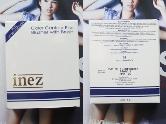 Inez Color Contour Plus Blusher with Brush