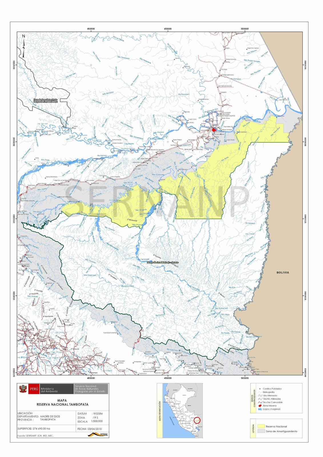 CARTOGRAFIA DIGITAL DE PERU 1/100000: RESERVA NACIONAL