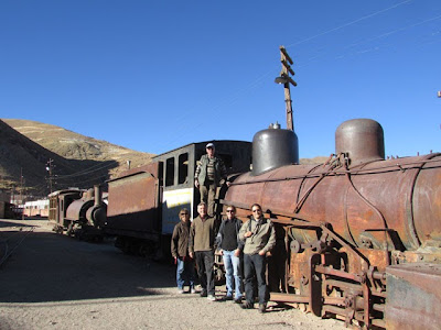 Besuch im Eisenbahnmuseum in Pulacayo