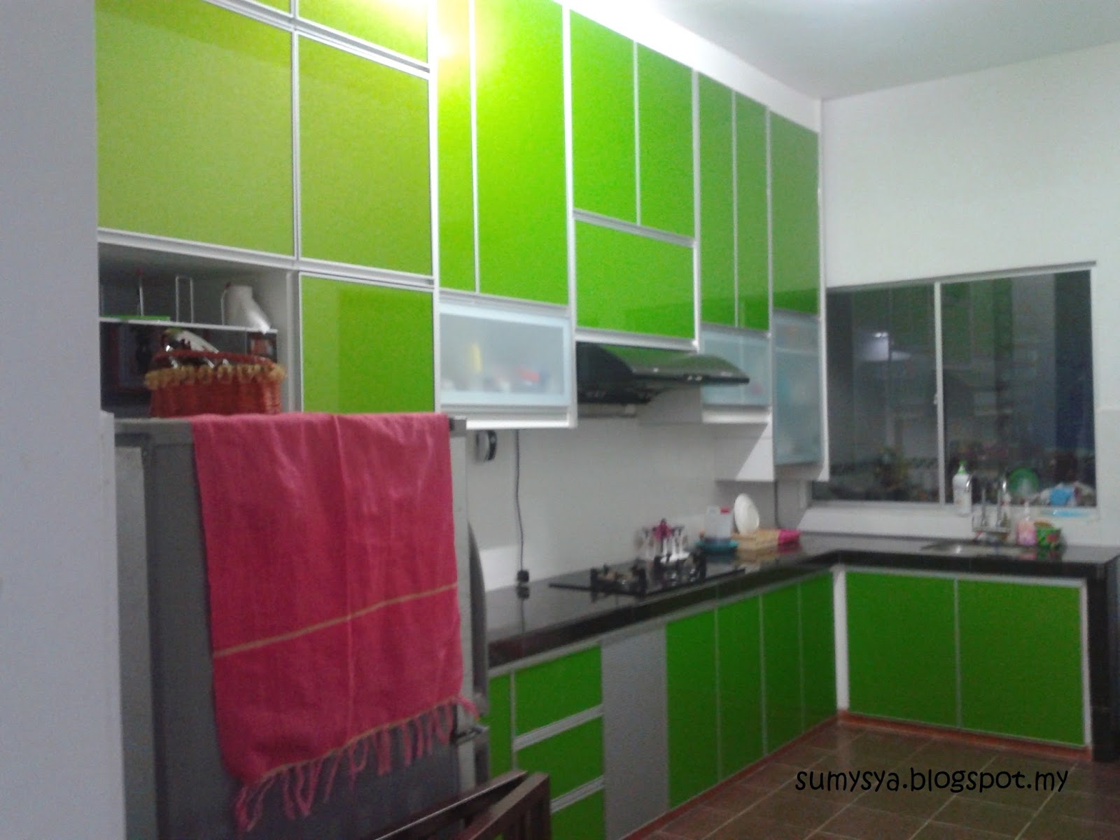  DIARI SUMYSYA Kitchen Kabinet 3G MURAH Warna Hijau 