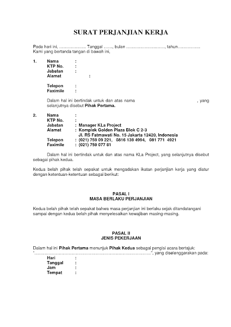 hal apa saja yang harus anda perhatikan ketika mengembangkan sebuah surat perjanjian