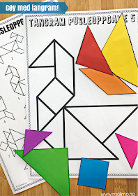 Malimo: 4 GODE grunner til at du bør bruke tangram i klasserommet! Pusleoppgaver som utvikler mange ferdigheter!