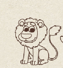 Match The Animals Lion Outline