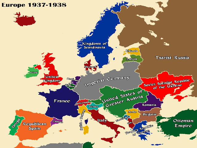 Europe Map 1933 