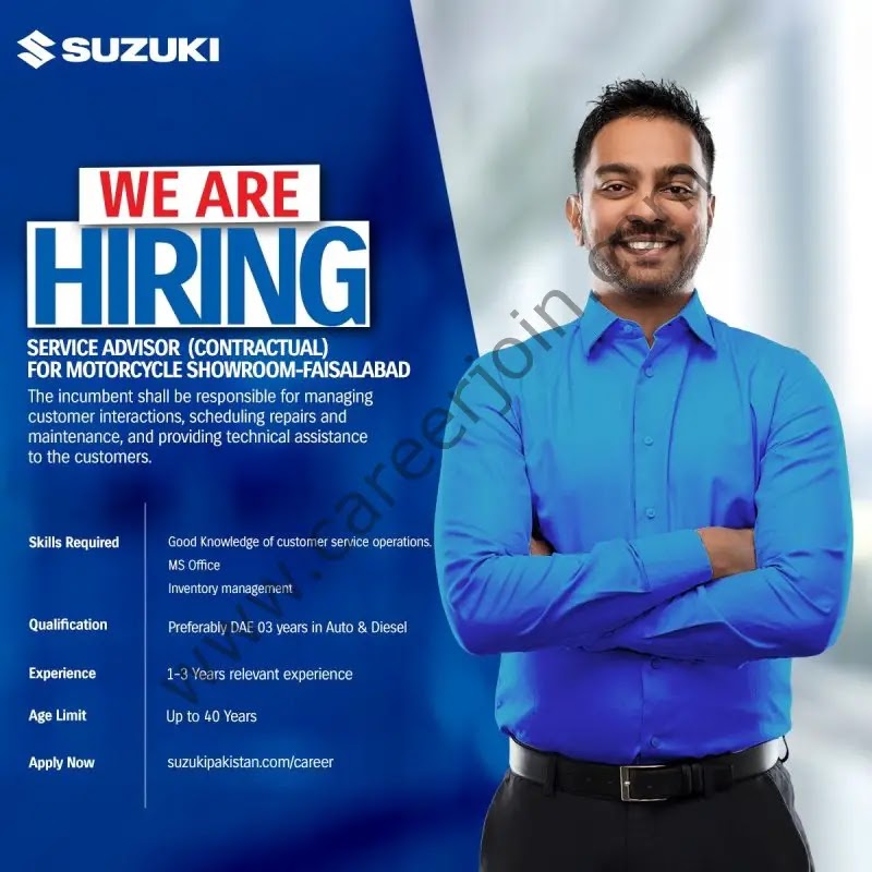 Pak Suzuki Motor Co Ltd Jobs 2023 Latest Advertisement