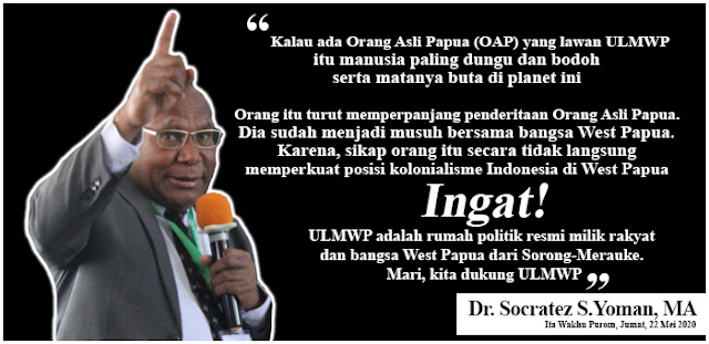 Gembala Dr. Yoman: Melawan ULMWP Berarti “Berdansa di atas Tulang Belulang Bangsa Papua”