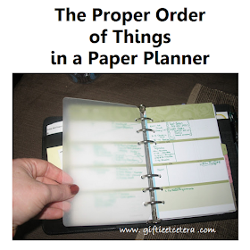 clear plastic divider, paper, planner, dividers