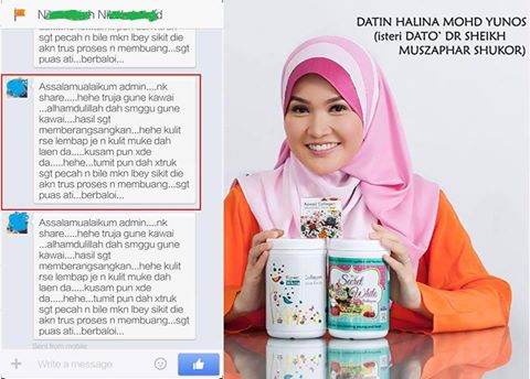 Secret skin white kawaii collagen / zofea bust up / skincare dr.halina murah