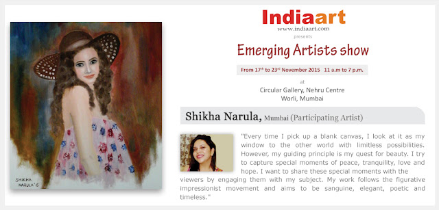 Artist Statement by Shikha Narula - Emerging Artists show by Indiaary.com