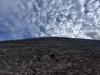 The Great Pyramid, pointing up towards the sky