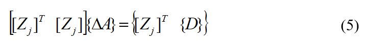 Applying the least square method