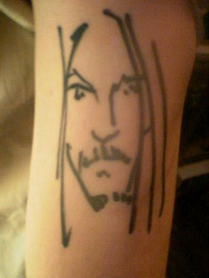 His other tattoo drawn by Johnny Depp