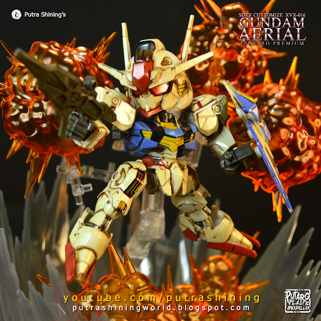 Customize Weathering SDEX Gundam Aerial by Putra Shining