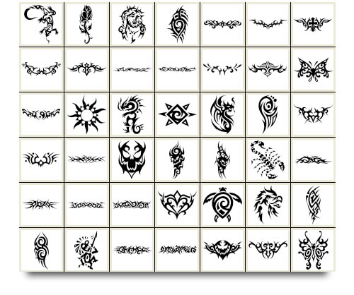 Free Tribal Tattoo Design Sample Popular