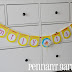 Rounded Pennant Birthday Garland