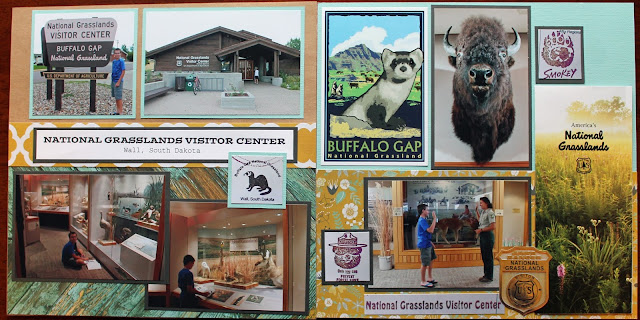 National Grasslands Visitor Center Scrapbook Page Wall South Dakota