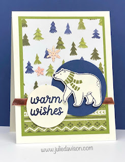 VIDEO: Stampin' Up! Beary Cute Christmas Easy Pop-Up Card Tutorial | www.juliedavison.com #stampinup #funfold