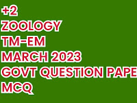CLASS 12 (+2) ZOOLOGY TM-EM MARCH 2023 GOVT QUESTION PAPER MCQ 1 MARK QUESTIONS - ONLINE TEST - QUESTIONS 01-15