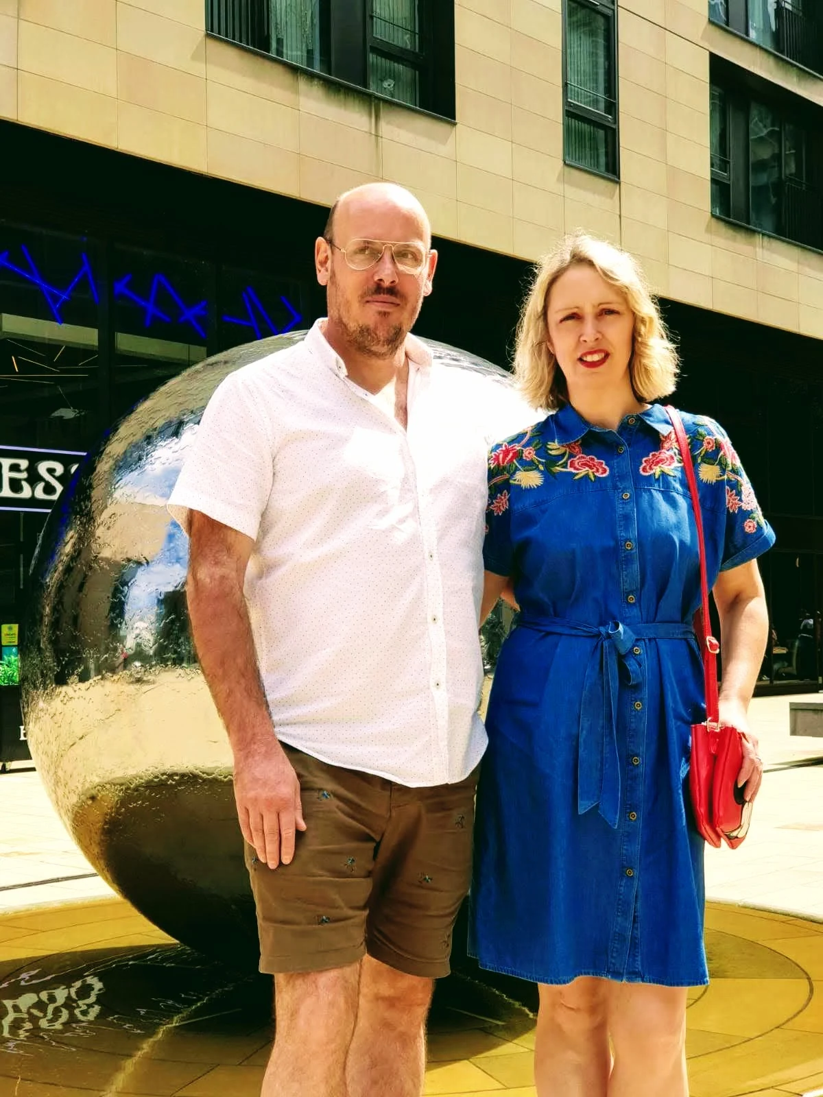 Denim Embroidered Dress: Denim Edits With Tu and it's our 23rd Wedding Anniversary.