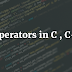 What is an Operator in C++ | Arithmatic,Logical and Relational Operators.