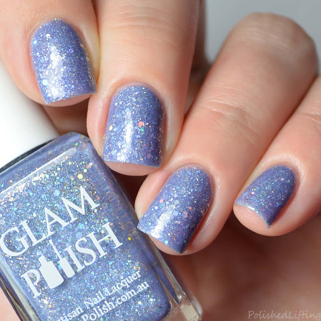 periwinkle holographic nail polish