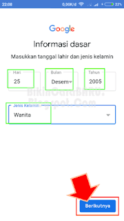 buat email baru lewat hp xiaomi