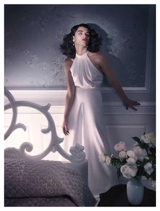 Crystal Renn for Vogue Spain Invokes Old Hollywood Glamour