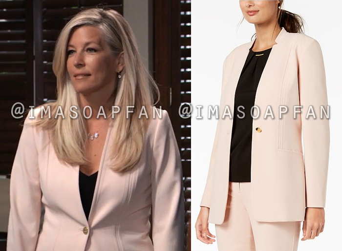 Carly Corinthos, Laura Wright, Light Pink Blazer, General Hospital, GH