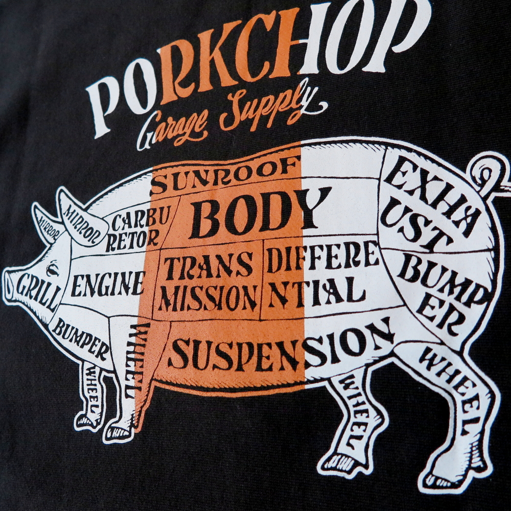 PORKCHOP GARAGE SUPPLY ポークチョップ PORK BACK SWEAT 通販