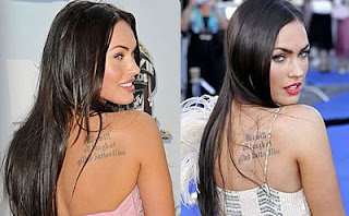Megan Fox Tattoos Designs